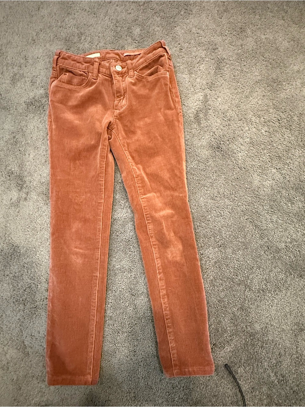 Rust Corduroy Women’s Jeans - Slim Fit
